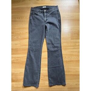 Wrangler Exaggerated Boot High-Rise Gray Black Bootcut Jeans Size 27